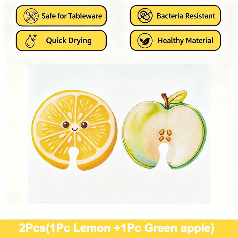 Hook-Free Apple Faucet Sponge | Quick-Dry Kitchen Scrubber
