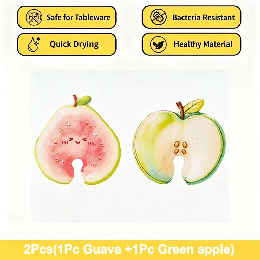 Hook-Free Apple Faucet Sponge | Quick-Dry Kitchen Scrubber